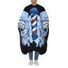 Blue Wings Barber Pattern Barber Cape, Hair Stylist Salon Haircut Gown, Hair Cutting Apron with Adjustable Closure, Professional Salon Cutting Barber Skirt