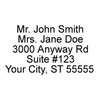 5 Line Self-Inking Return Address Stamp