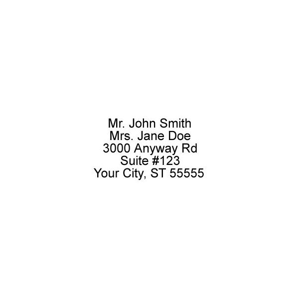 5 Line Self-Inking Return Address Stamp