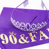 Casoty 90th Birthday Sash and Tiara for Women, 90th Birthday Decorations Women, 90th Birthday Decorations for Women, 90th Birthday, 90 Birthday Sash, 90th Birthday Gifts for Women