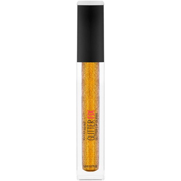 Maybelline New York Lip Studio Glitter Fix Glitter Lip Gloss Makeup, Gold Boost, 0.17 fl. oz.