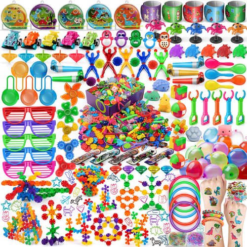 Amy&Benton 1000PCS Kids Birthday Party Favors for Goodie Bag Fillers Pinata Stuffers Classroom Rewards Carnival Prizes