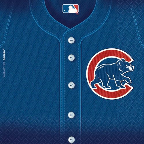 Blue Chicago Cubs? Official Paper Luncheon Napkins - 6.5" x 6.5" (12 Packs of 36) - Perfect for Game Day Celebrations & Die-Hard Fans