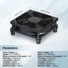 xiaoqijia 120mm IPX5 Waterproof 10-Speed Adjustable Case Fan - 5V/12V Dual Voltage USB/DC Powered - for Xbox, Router, DVR & Receivers