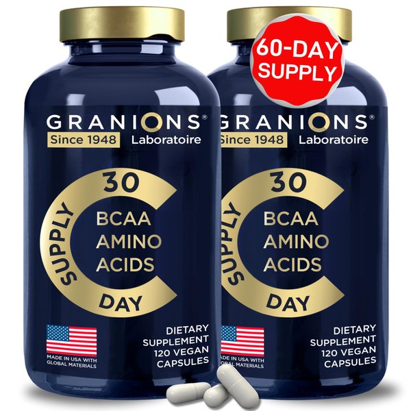 Essential Amino Acids Supplement for Men & Women - All 9 BCAAs EAA Supplements Advanced Amino Formula - Lysine, Tryptophan, Isoleucine Perfect Amino Energy & Muscle Recovery - 240 Vegan BCAA Capsules