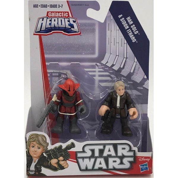 Playskool Heroes Star Wars Galactic Heroes Han Solo and Sidon Ithano Toy