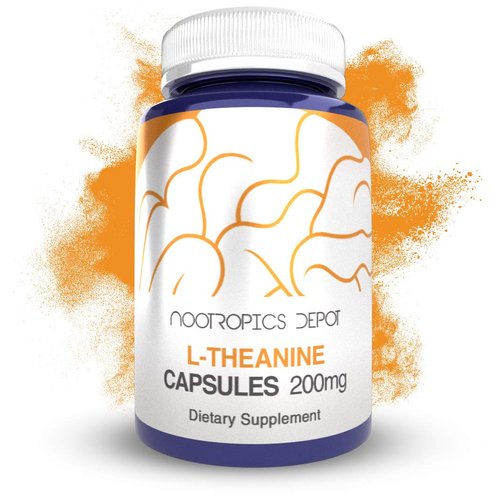 L-Theanine Capsules 200mg (180 Count) | Promotes Relaxation | Supports Healthy Stress Levels + Sleep Cycles | Promotes Cognitive Function + Focus | Amino Acid Supplement