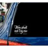 Thou Shall Not Try Me Car Decal - Stickers for Laptop - Durable Vinyl Car Decal - Easy to Apply and Remove - Outdoor and Indoor Use - Adds A Personal Touch to Your Ride