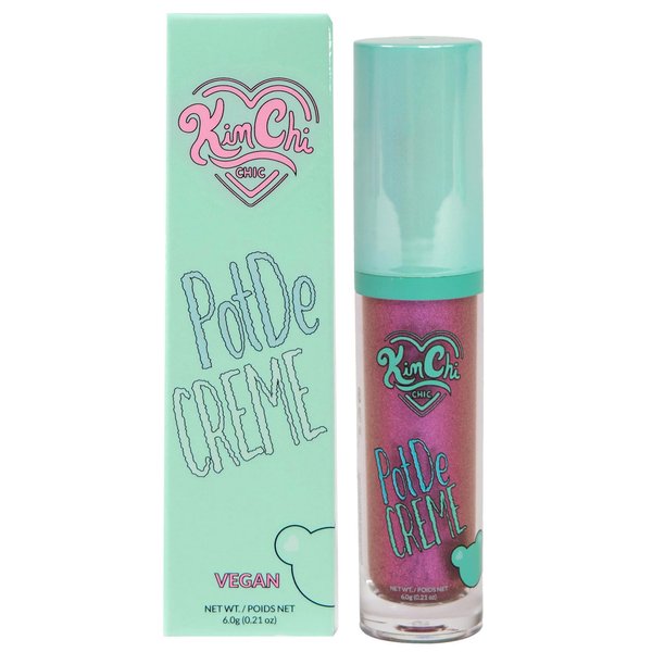 KimChi Chic PotDe Crème Cream Eye Shadow, Shimmery, Easy Application, Smudge-Proof, Quick-Drying, Long-Lasting, Cruelty-Free and Vegan Eye Shadow, Amethyst, 0.21 oz