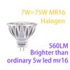 MR16 LED BULB 7W, 75W Halogen Replacement, Soft White White 2700K 12V Low Voltage Gu5.3 Not-Dimmable 6-Pack by BAOMING