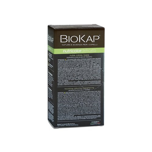 Permanent hair dye by BIOKAP, long lasting natural hair color for 100% gray hair coverage with TRICOREPAIR complex, 4.67 ounce, one treatment, Natural Light Chestnut 5.0