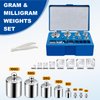 UCEC Calibration Weights for Digital Scale, 10mg - 100g Gram Weights Kit, Precision Stainless Steel Balance Scale Calibration Weight Set with Tweezers for Lab Educational Science