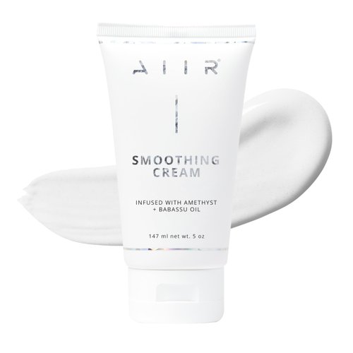 AIIR Smoothing Cream - Hair Styling Cream for Silky and Shiny Hair, Heat Protectant with Frizz Control, Infused with Babassu Oil and Amethyst, 5oz