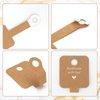 joycraft 100Pcs Self Adhesive Bracelet Display Cards,Kraft Handmade with Love Blank Cards, Jewelry Packaging for Selling, Hanging Display Cards for Jewelry, Bracelet, and Necklace(4“x1.5"）