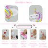 DUILE Unicorn Balloons Unicorn Birthday Party Decorations for Girls Foil Balloons Set Macaron and Rainbow Balloon Wedding Baby Shower Party Supplies (6)