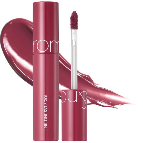 rom&nd Juicy Lasting Tint 06 FIG FIG, Vivid color, Juicy & Glossy Finish, Long-lasting, MLBB, moisturizing, Highly-Pigmented, Clear & Natural Makeup, Lip Tint for Daily Use, K-beauty, 5.5g / 0.2 oz