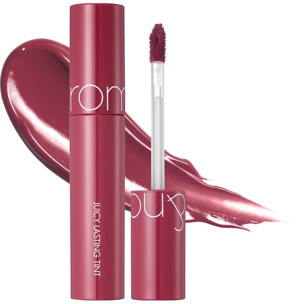 rom&nd Juicy Lasting Tint 06 FIG FIG, Vivid color, Juicy & Glossy Finish, Long-lasting, MLBB, moisturizing, Highly-Pigmented, Clear & Natural Makeup, Lip Tint for Daily Use, K-beauty, 5.5g / 0.2 oz
