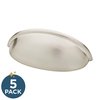 Franklin Brass Contemporary Cup (10-Pack) Cabinet Handles 3" Satin Nickel Cabinet Pulls Handles for Cabinets and Drawers Cabinet Hardware Dresser Handles Drawer Pulls P34702K-SN-B