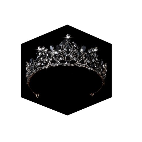 Kamirola Crystal Princess Crown Tiaras for Women and Girls,Crystal Headbands for Bridal Halloween Costume and Birthday Party (KC Gold+Black)…