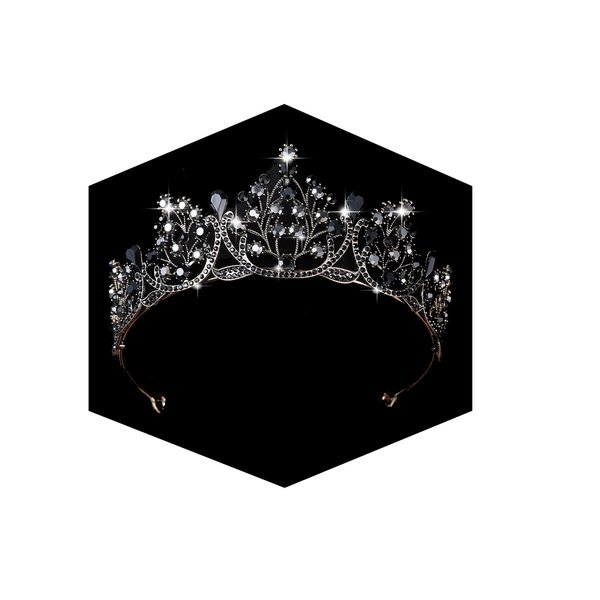 Kamirola Crystal Princess Crown Tiaras for Women and Girls,Crystal Headbands for Bridal Halloween Costume and Birthday Party (KC Gold+Black)…
