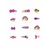Generic 12 pcs Cartoon Hair Clips Set Cute Barrettes Snap Hair Clips Headband Hairpins Hair Accessories Gift For Women Teens Girls #3, Purple