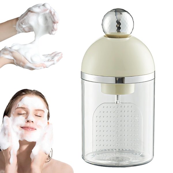 RAUWIZX Electric Facial Cleanser Foam Dispenser for Face Wash, Facial Cleansing Tools, Facial Cleansing Electric Foamer, Electric Facial Cleansing Foam Maker, Home and Travel Skincare Cleansing