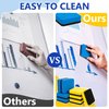 MAQIHAN Mini Dry Erasers - 8 Pack Magnetic Whiteboard Eraser 2 x 2 Inch Reusable Dry Erase Cleanser for White Board Chalkboard Multi-Purpose Teacher Supplies for Classroom Office Home, Blue and Yellow
