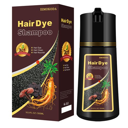 Onilyua Dark Coffee Hair Dye Shampoo 3 in 1, Natural Brown Hair Color for Men & Women, Long Lasting Shampoo Para Canas for All Hair Types, Easy to Use Herbal Brown Dye, 16.9 Fl Oz (Dark coffee)