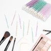 300PCS Glitter Crystal Lip Brush, Disposable Crystal Lip Brushes Tool Kits Lip Gloss Applicators Make Up Brush Lipstick Gloss Wands Makeup Applicators Brushes Applicator tool Makeup Beauty Tool Kits1
