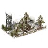 General Jim's WW2 'The Front Line' Military Base Snow Series Bunkers Fort Scene Building Block Set with Corner Watchtower Bunkers Command Center