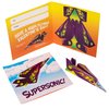 28-Pack Flying Paper Airplanes Valentines Cards for Kids Classroom with Envelopes I Valentines Day Cards for Kids School | Party Favor Bulk Toys, Classroom Toy | Origami Paper Airplane Kit