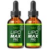 (2 Pack) Lipo Max Pro – Official LipoMax Pro Liquid Formula Inspired by Pink Salt with Natural Keto Blend to Support Body Goals, Energy & Daily Fitness | Just Few Easy Drops a Day (60 Servings)