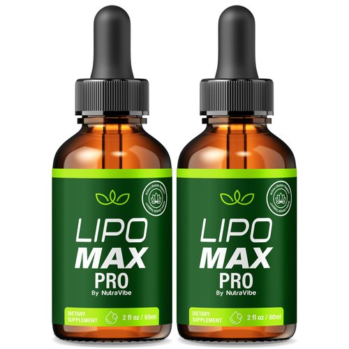 (2 Pack) Lipo Max Pro – Official LipoMax Pro Liquid Formula Inspired by Pink Salt with Natural Keto Blend to Support Body Goals, Energy & Daily Fitness | Just Few Easy Drops a Day (60 Servings)