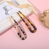 U Shape Hair Pins, Mabor 2 Pcs French Hair Forks Tortoise Shell U Shape Updo Hair Pins Clips for Thin Thick Hair, 4.45 inch Acetate Hair Sticks Hair Clips Women Hairstyle Accessories