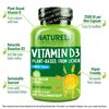 NATURELO Vitamin D - 2500 IU - Plant Based from Lichen - Natural D3 Supplement for Immune System, Bone Support, Joint Health - Vegan - Non-GMO - Gluten Free - 180 Mini Capsules