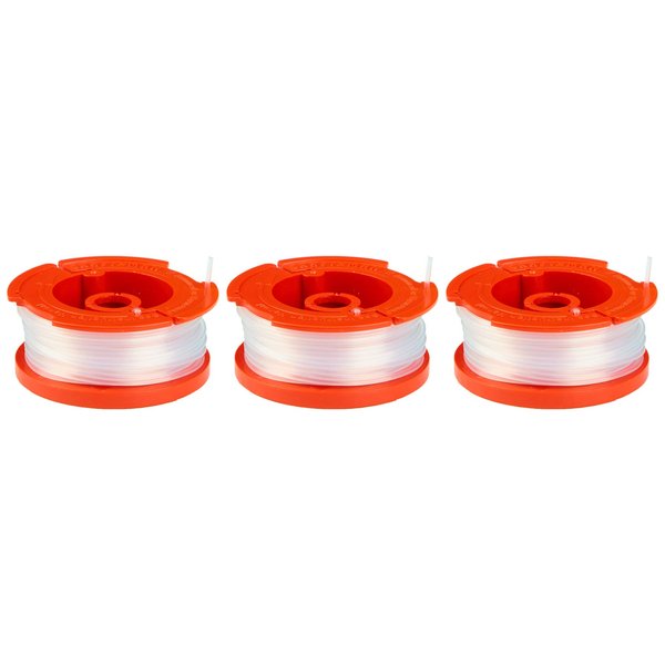 CRAFTSMAN String Trimmer Line, 0.065- Inch, 3-Pack Spools (CMZST0653), Red