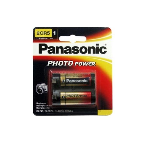 8 x Panasonic 2CR5 6 Volt Lithium Batteries (245, DL245, EL2CR5)