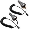 Fast 20Watt (2Pack) Quick Car Charger Compatible with Sony Xperia XA1 Ultra Dual Plus Full Heavy Duty 3Amp Original - Vehicle Verified, UL, Verified!