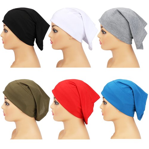 Messen 6 Packs Spandex Dreadlocks Tube Unisex Stretch Dreadlocks Band Open End Elastic Hair Cover