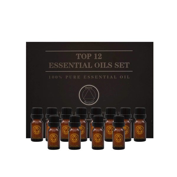 Mystic Romance Premium Fragrances Oil-Gift Set 12 Pieces Essential Oil Variety of scents