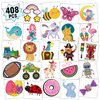 Partywind 408 PCS Kids Tattoos for Party Supplies, Individually Wrapped Sheet Temporary Tattoos Stickers for Kids Gifts Goodie Bag Fillers, Fun Birthday Party Favors