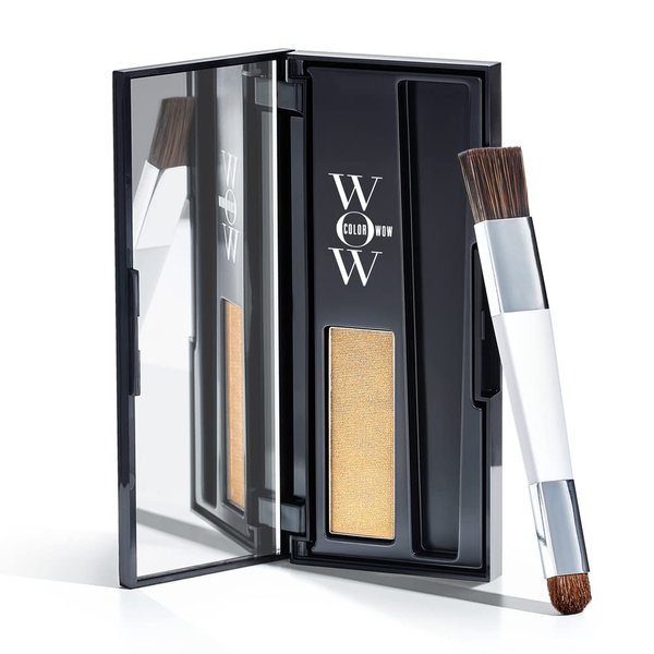 Color Wow Root Cover Up, Blonde – Instantly cover greys + touch up highlights, create thicker looking hairlines, water resistant, sweat resistant - No mess multi award winning root