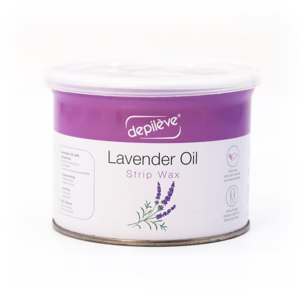 Depileve Hair Removal Wax - Lavender Rosin Wax for Sensitive Skin - Full-Body Wax - Ideal for Delicate Areas - Moisturizing Strip Wax - for Salon and At-Home Use