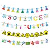 gisgfim 5 Pieces Science Banners Science Classroom Decor Science Chemistry Lab Banner Party Decorations Science Garland Hanging Ornaments for Home School Classroom Scientist Birthday Party Supplies