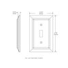Brainerd 126381 Wood Architectural Single Toggle Switch/Duplex Wall Plate / Switch Plate / Cover, Espresso