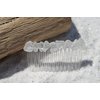 Frosted White Sea Glass Hair Comb