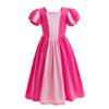 Dressy Daisy Little Girls Cotton Princess Dress Up Clothes for Halloween Birthday Party Everyday Outfit Size 8, Hot Pink