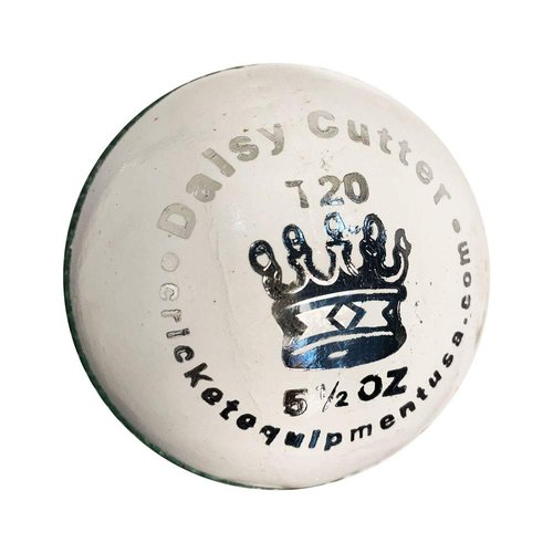 CE T20 Daisy Cutter White Leather Cricket Ball by Cricket Equipment USA (5.5 Ozs, T20 Daisy Cutter White)