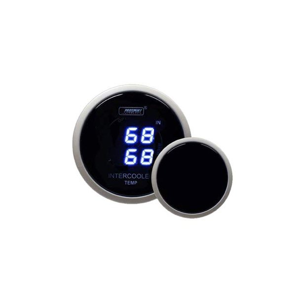 Intercooler Air Intake Temperature Gauge with Dual Display in/Out