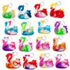 Roaqua 30 Packs Bulk swan Push Rainbow Bubble Mini Pop Fidget for Boy Girls Kids,Small Birthday Party Favors Supplies Classroom summer Student Prize Gifts